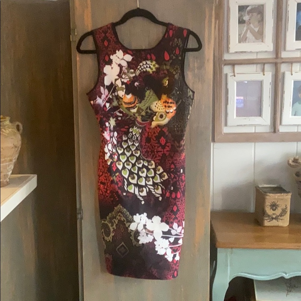 Fitted colorful dress